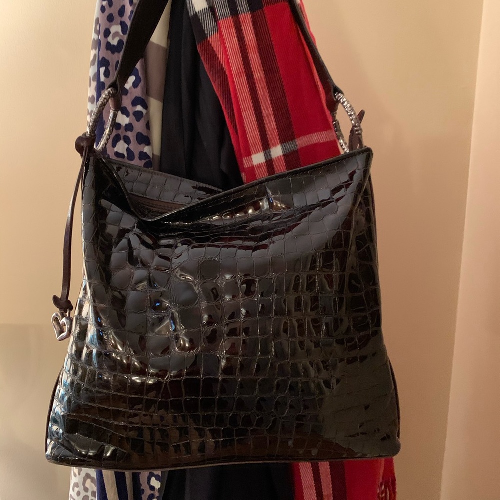 Brighton Croco Patent Leather Purse